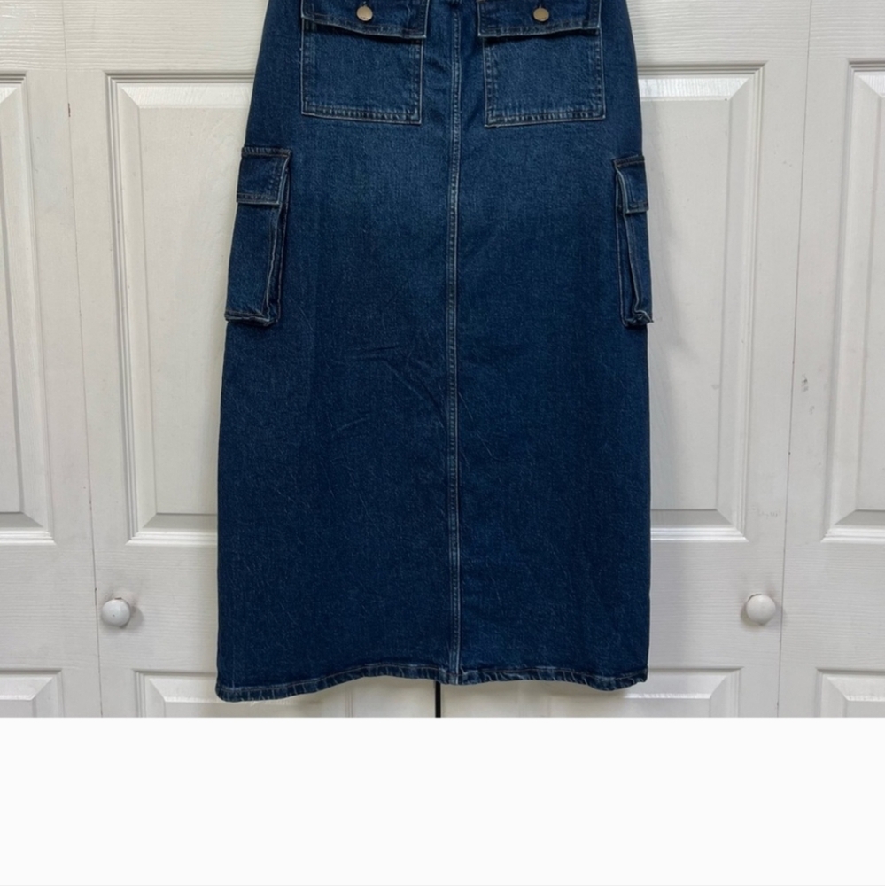 Ana Denim Cargo Maxi Skirt - Picture 2 of 3